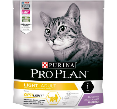 ПРО ПЛАН Сухой корм Purina Pro Plan для кошек с избыточным весом, индейка